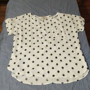 Loft women's short sleeve blouse